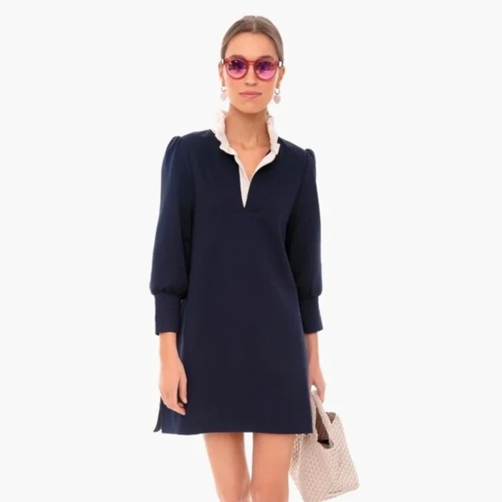 NWT Tuckernuck Pomander Place Navy Terry Shirt Dress - Size XS